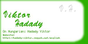 viktor hadady business card